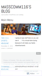 Mobile Screenshot of masscomm116.wordpress.com