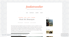 Desktop Screenshot of foodietraveller.wordpress.com