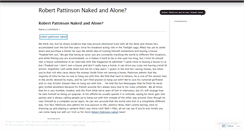 Desktop Screenshot of pattinsonnaked2.wordpress.com