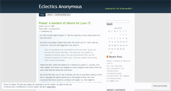 Desktop Screenshot of eclecticsanonymous.wordpress.com