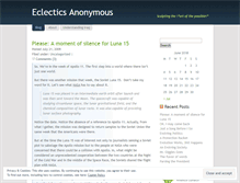 Tablet Screenshot of eclecticsanonymous.wordpress.com