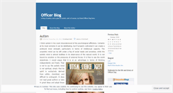 Desktop Screenshot of officerblog.wordpress.com