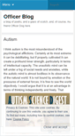 Mobile Screenshot of officerblog.wordpress.com