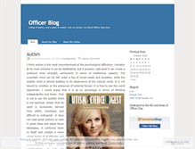 Tablet Screenshot of officerblog.wordpress.com