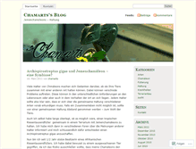 Tablet Screenshot of chamarts.wordpress.com