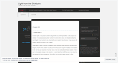 Desktop Screenshot of lightfromtheshadows.wordpress.com