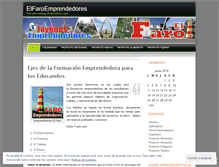 Tablet Screenshot of elfaroemprendedores2010.wordpress.com