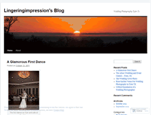 Tablet Screenshot of lingeringimpression.wordpress.com