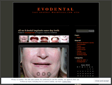 Tablet Screenshot of evodental.wordpress.com