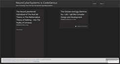 Desktop Screenshot of neurocybersystems.wordpress.com
