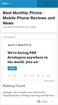 Mobile Screenshot of bestmonthlyphone.wordpress.com