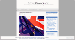 Desktop Screenshot of futiledemocracy.wordpress.com