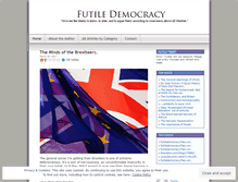 Tablet Screenshot of futiledemocracy.wordpress.com