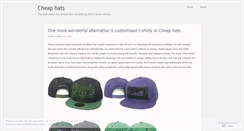 Desktop Screenshot of newcheapsnapbacks.wordpress.com