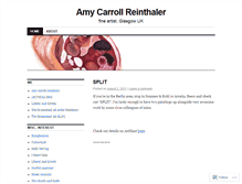 Tablet Screenshot of amycarroll.wordpress.com