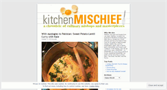 Desktop Screenshot of kitchenmischief.wordpress.com