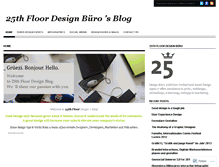 Tablet Screenshot of 25thfloordesignburo.wordpress.com