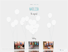 Tablet Screenshot of nailish.wordpress.com