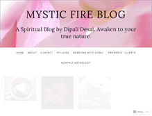 Tablet Screenshot of mysticfire.wordpress.com