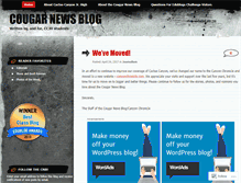 Tablet Screenshot of cougarnewsblog.wordpress.com