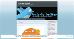 Desktop Screenshot of guiadotwitter.wordpress.com
