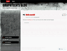 Tablet Screenshot of graphtechblog.wordpress.com