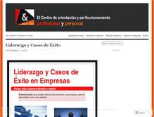 Tablet Screenshot of liderazgoycasosdeexitoenempresas.wordpress.com