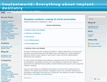 Tablet Screenshot of implantworld.wordpress.com