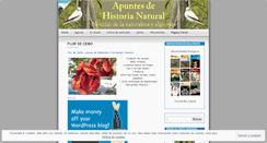 Desktop Screenshot of historianatural.wordpress.com