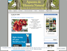 Tablet Screenshot of historianatural.wordpress.com