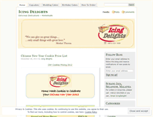 Tablet Screenshot of icingdelights.wordpress.com