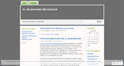 Desktop Screenshot of elvalencianomichoacan.wordpress.com