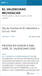 Mobile Screenshot of elvalencianomichoacan.wordpress.com