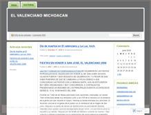 Tablet Screenshot of elvalencianomichoacan.wordpress.com