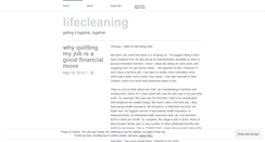 Desktop Screenshot of lifecleaning.wordpress.com