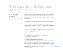 Tablet Screenshot of apartmentspouse.wordpress.com