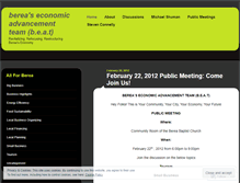 Tablet Screenshot of mybereaeconomy.wordpress.com