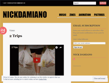 Tablet Screenshot of nickdamiano.wordpress.com