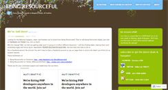 Desktop Screenshot of beingresourceful.wordpress.com