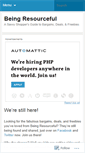 Mobile Screenshot of beingresourceful.wordpress.com