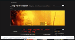 Desktop Screenshot of magicbaltimore.wordpress.com