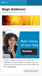 Mobile Screenshot of magicbaltimore.wordpress.com