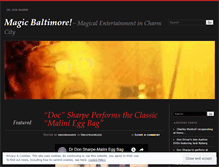 Tablet Screenshot of magicbaltimore.wordpress.com