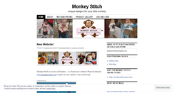 Desktop Screenshot of monkeystitch.wordpress.com