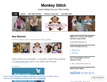 Tablet Screenshot of monkeystitch.wordpress.com