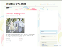 Tablet Screenshot of debbieswedding.wordpress.com