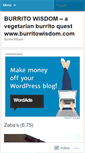 Mobile Screenshot of burritowisdom.wordpress.com