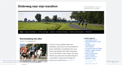 Desktop Screenshot of mijnmarathon.wordpress.com