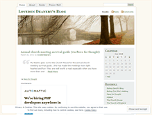 Tablet Screenshot of lovedendeanery.wordpress.com