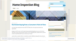Desktop Screenshot of homeinspectionblog.wordpress.com